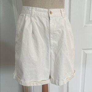 Vintage 90s Ralph Lauren polo golf White High Waisted Shorts distressed womens 8